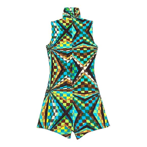 Siedres NWT Ginni Kaleidoscope Printed Mini Jumpsuit Romper Size XS - Picture 6 of 8